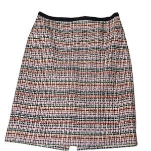 TALBOTS Tweed Skirt with Ribbon Detail. Size 8 Petite.